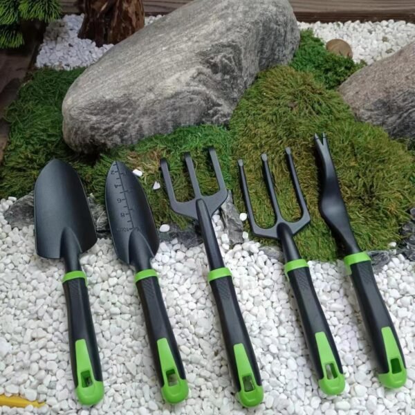 magnesium-aluminum alloy shovel, three-claw rake, root remover, flower planting tools set, wholesale.